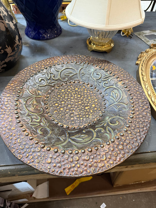 COPPER COVERED PLATE NOT OLD
