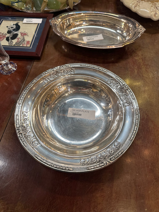 ORNATE SILVER PLATE BOWL