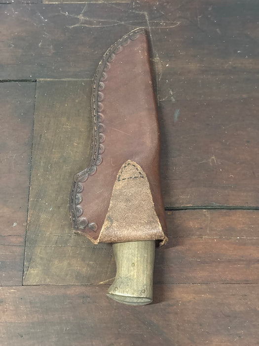 DAMASCUS STEEL KNIFE WITH SHEATH