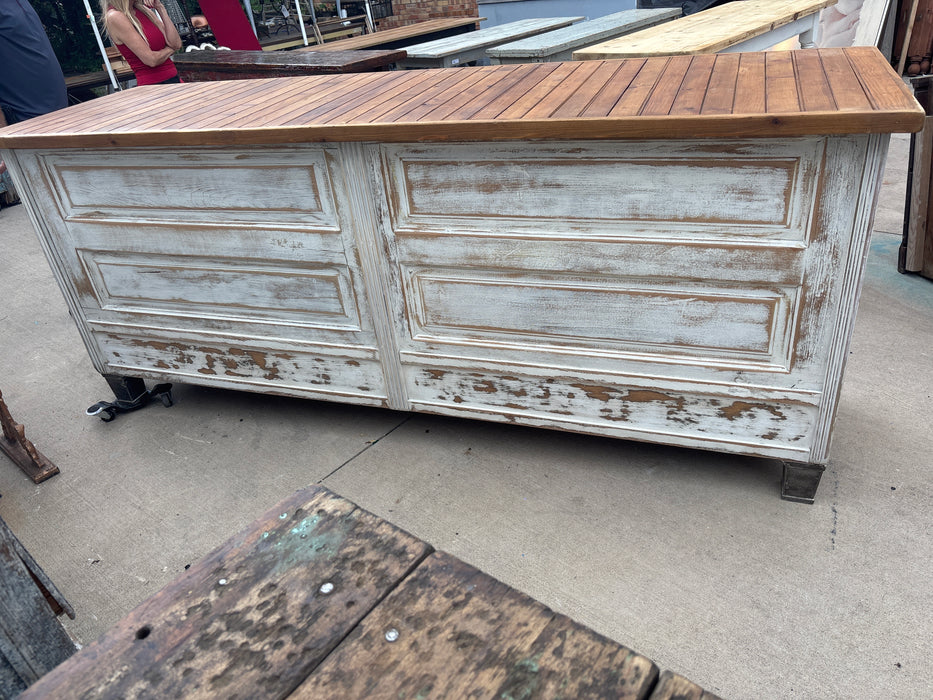 WHITE PAINTED STORE COUNTER