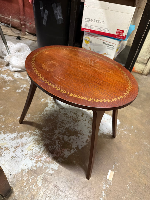 SMALL INLAID TOP TABLE FOLDING
