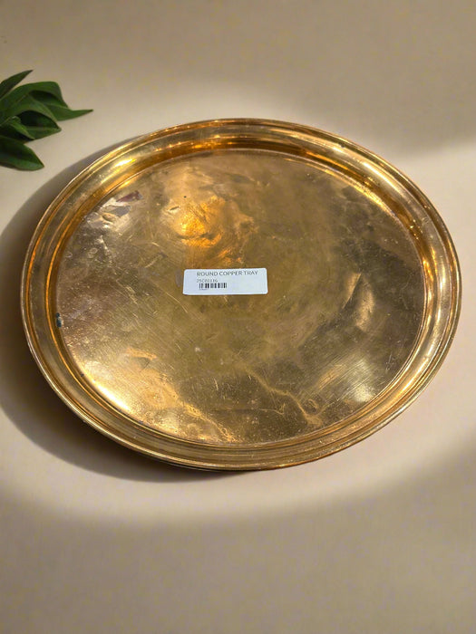 ROUND COPPER TRAY