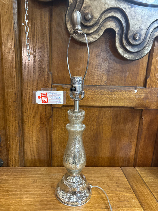 SILVERED GLASS LAMP
