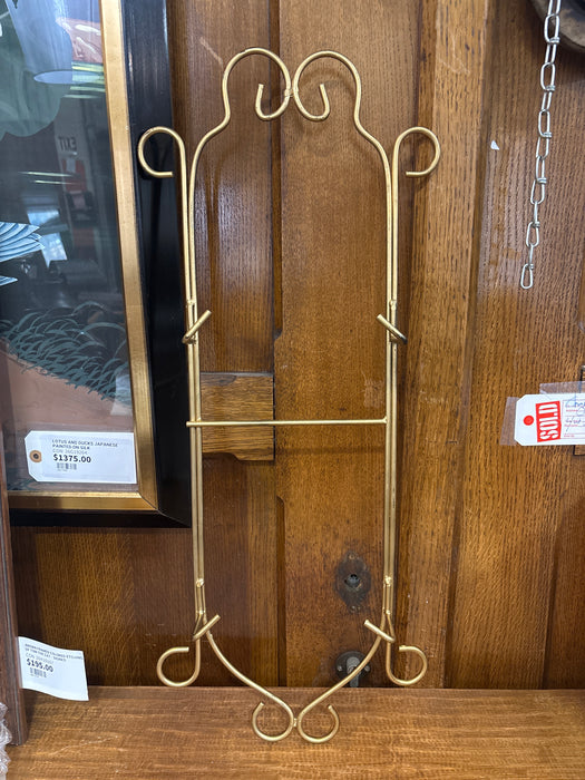 TALL GOLD PLATE RACK