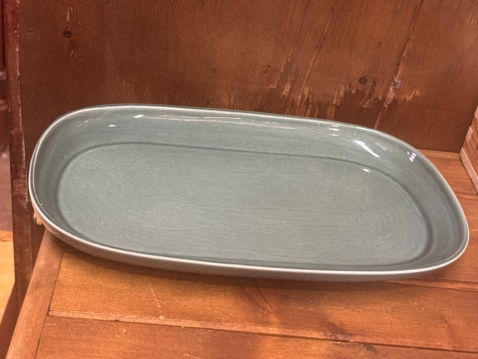 MEDIUM BLUE MID CENTURY STYLE RUSSEL WRIGHT STEUBENVILLE PLATTER