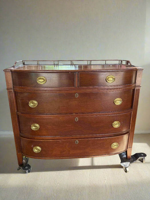 BOWFRONT CHEST OF DRAWERS