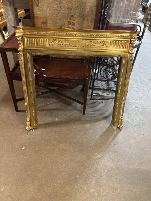 SMALL BRASS FIRE PLACE SURROUND