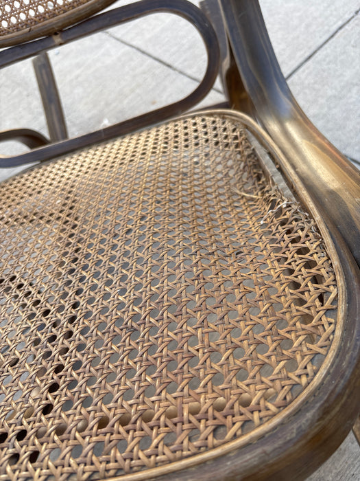 AS FOUND BENTWOOD CANED ROCKER