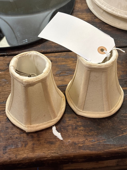 PAIR OF TINY LINEN SHADES 1 OF 3