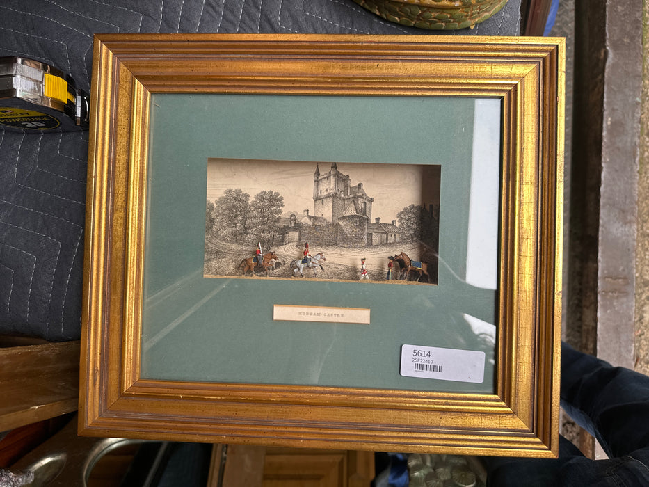 FRAMED ANTIQUE SOLDIER DIORAMA I