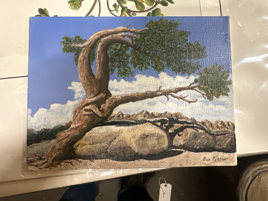 TINY TREE PAINTING BY RON PIERCE