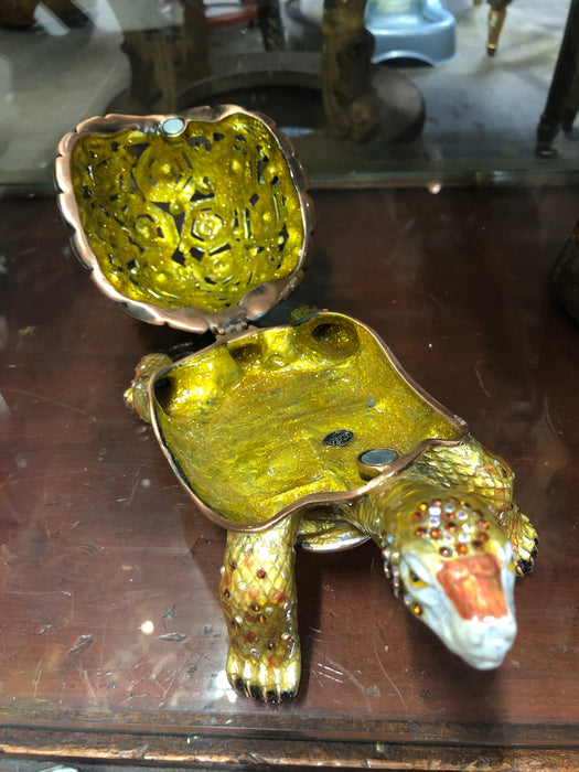 JEWELED CEIL TURTLE BOX