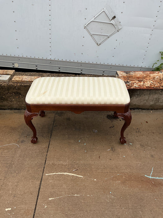 BALL AND CLAW FOOT BENCH BY HICKORY FURNITURE CO.