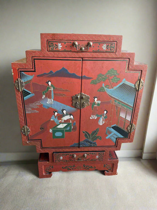 RED CHINESE ALTAR CABINET