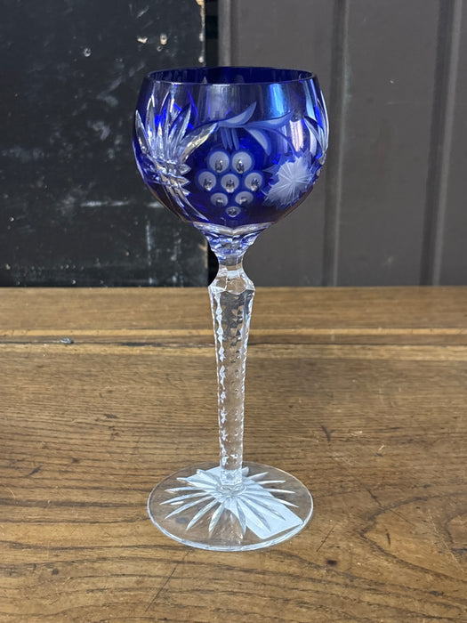 COBALT WINE GLASS