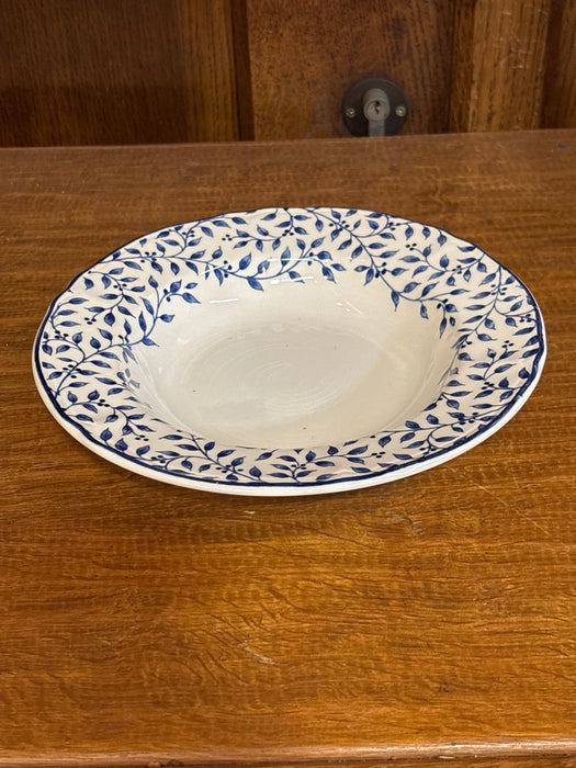 SET OF 12 BLUE AND WHITE DISHES