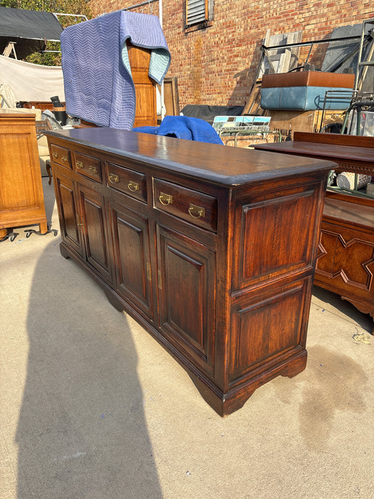 DARK RUSTIC OAK SIDEBOARD