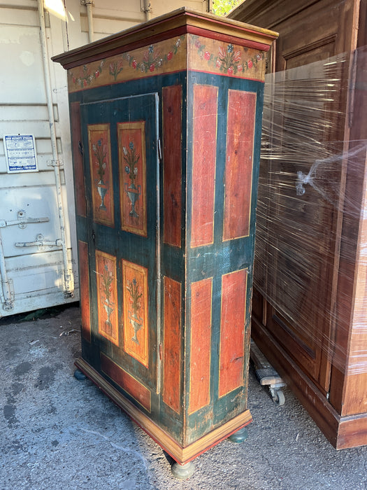 SMALL 2 DOOR PAINTED SWEDISH ARMOIRE