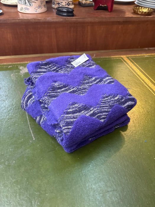 LARGE PURPLE EARLY 1980S ITALIAN MISSONI FABRIC FROM NEIMAN MARCUS 1 OF 5