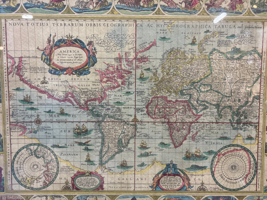 SMALL REPRODUCTION WORLD MAP