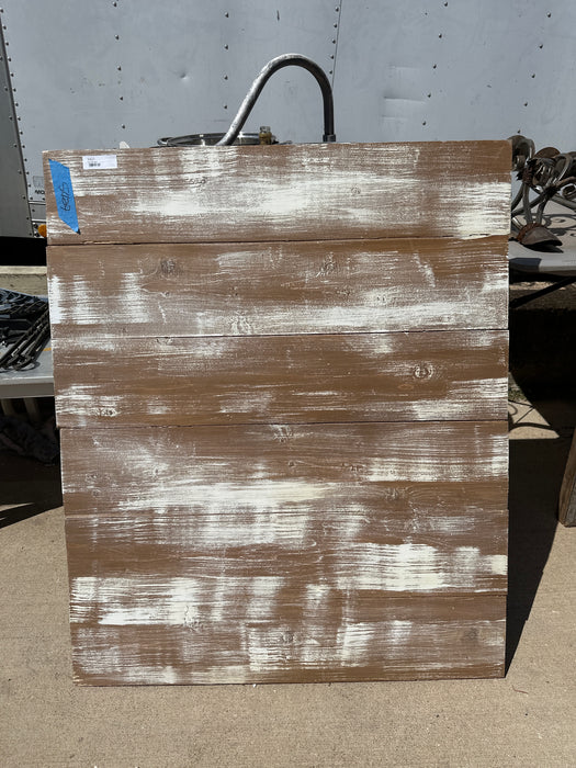 WHITE PAINTED DISTRESSED TABLE TOP