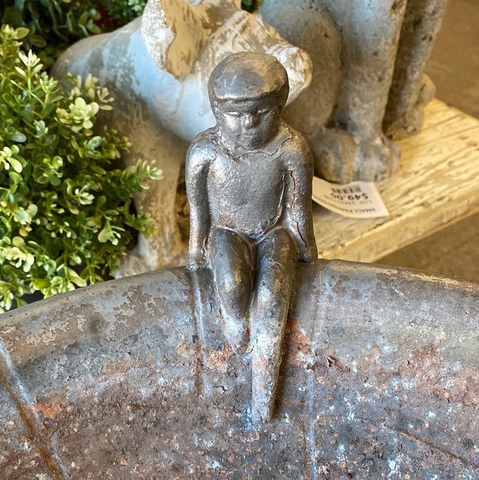 METAL BIRD BATH