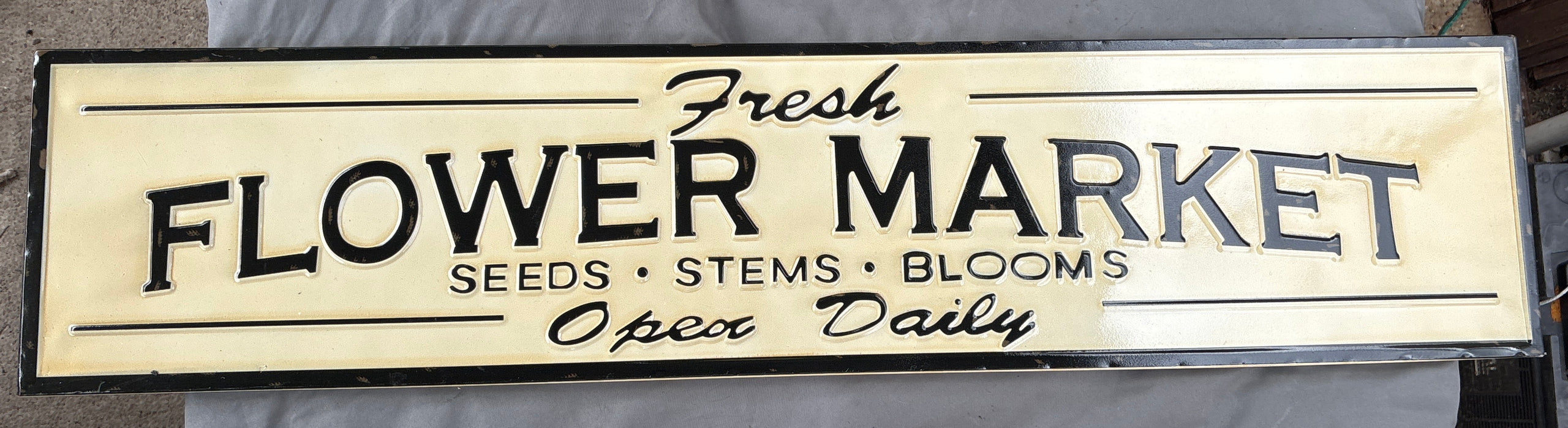 FLOWER MARKET SIGN 1 OF 2