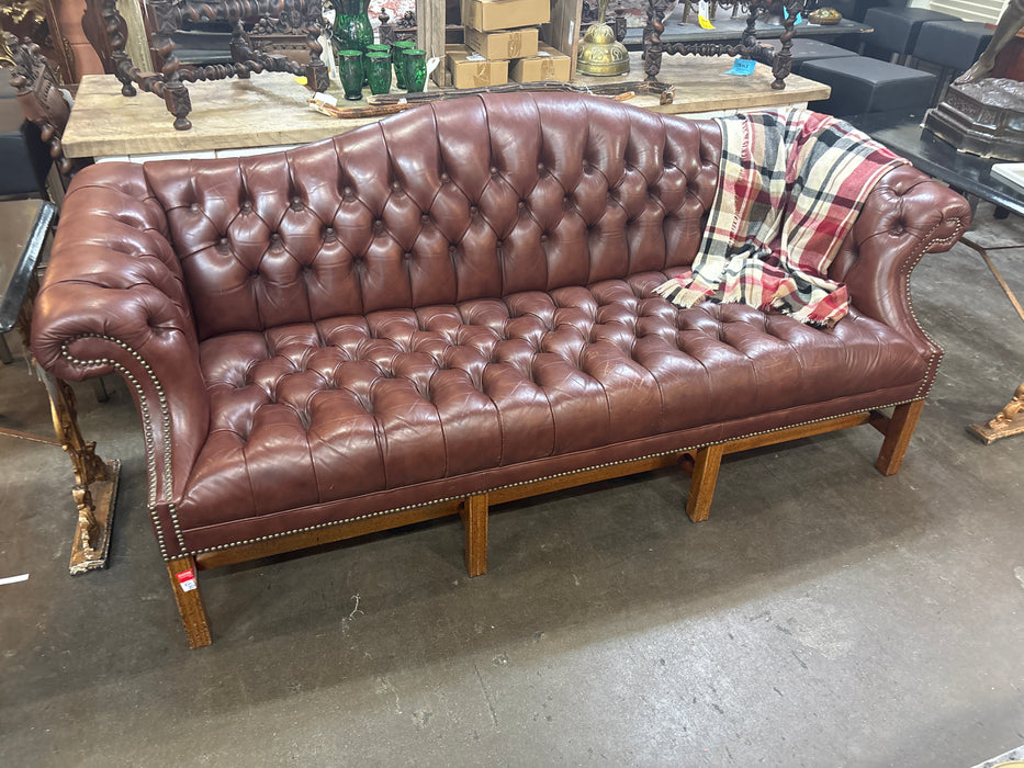 LEATHER CHESTERFIELD SOFA