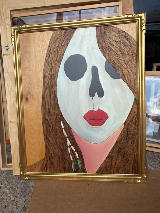 MODERN MIXED MEDIA PORTRAIT- SIGNED TYSON KRANK