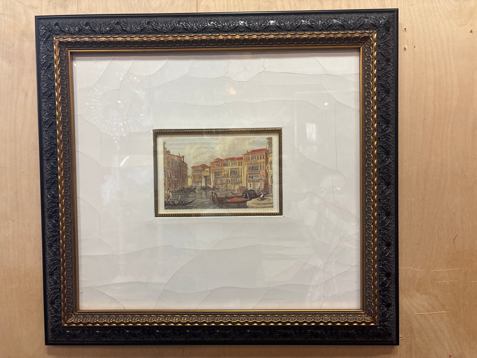 SMALL PRINT OF VENICE CANAL IN MEDIUM FRAME