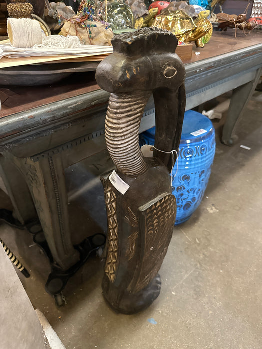 PAIR OF LARGE WOOD BIRDS