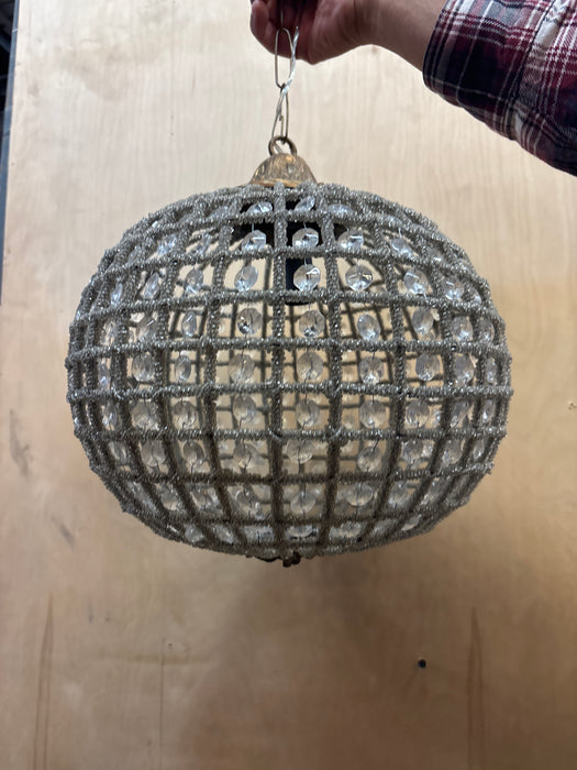 CRYSTAL BEAD BALL FORM LIGHT FIXTURE