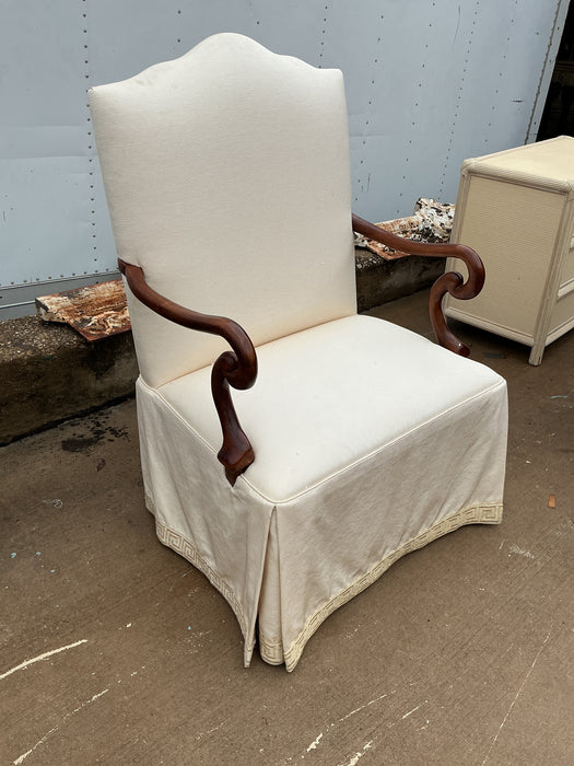 OVERSIZED MUTTON BONE ARM CHAIR WITH SKIRT