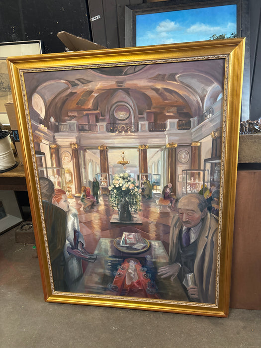 “UNDER GLASS” OIL PAINTING - BY MARYLIN DUX