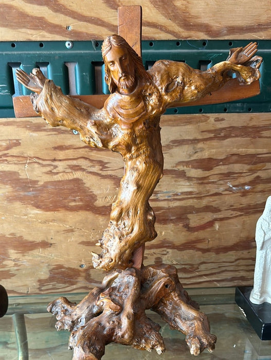ABSTRACT CARVED CRUCIFIX