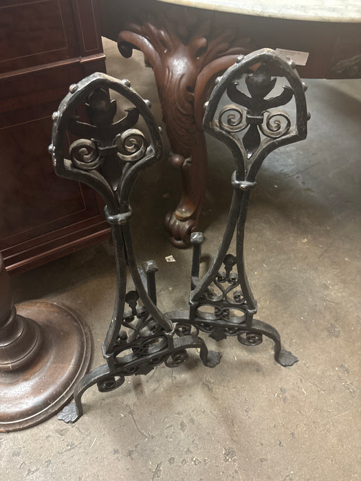 DECORATIVE FRENCH ANDIRONS