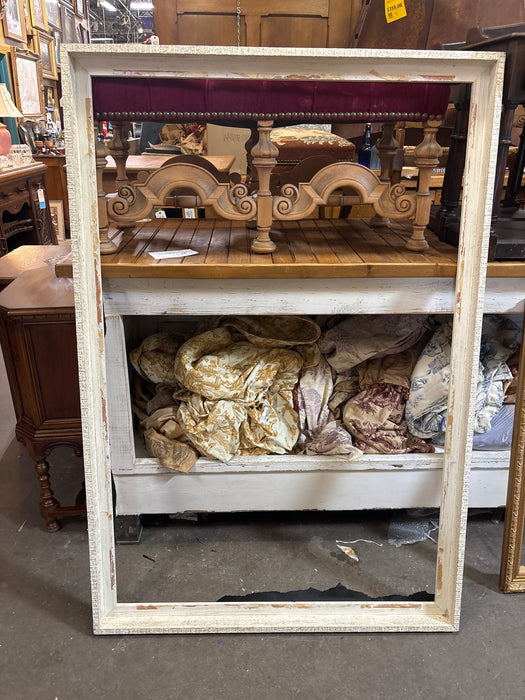 LARGE ROUGH WHITE FRAME