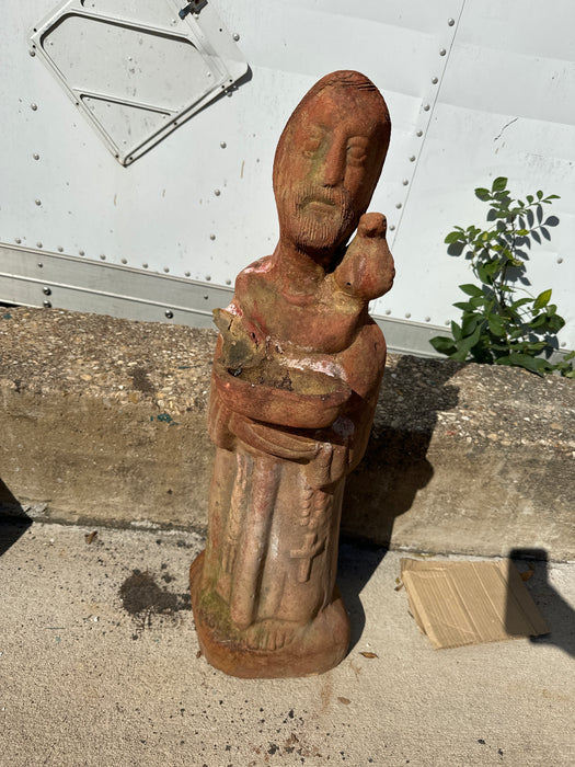 AS FOUND SAINT FRANCIS STATUE
