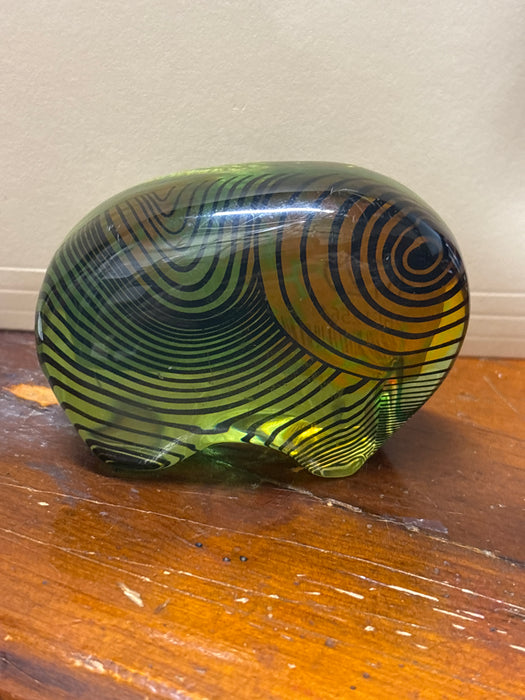 IRIDESCENT GLASS ELEPHANT