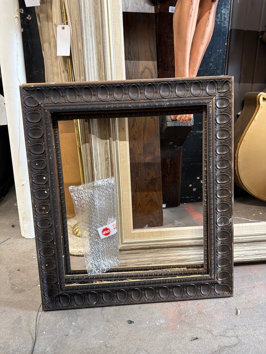 CARVED WOOD FRAME WITH CIRCLES
