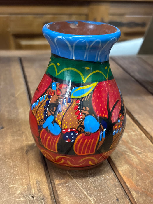 SMALL GLAZED TERRACOTTA VASE