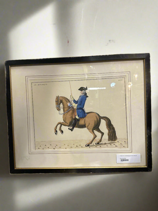 PRINT OF LE MARQUE ON HORSE