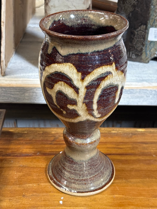 HANDMADE GLAZED POTTERY VASE