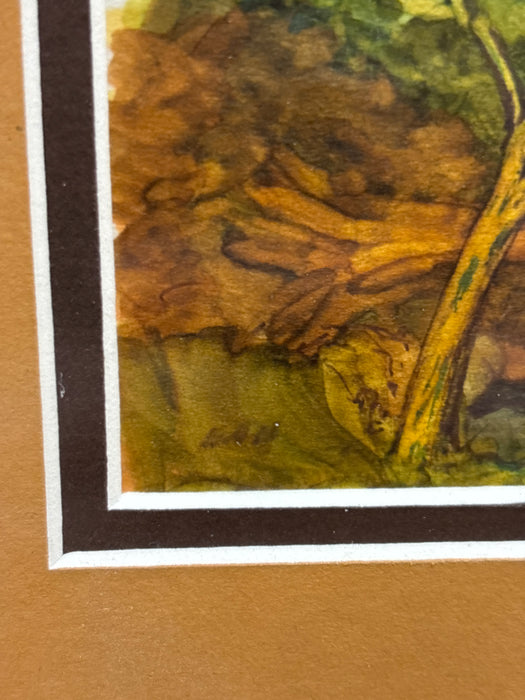 FRAMED LANDSCAPE TRIPTIC - SIGNED EAH