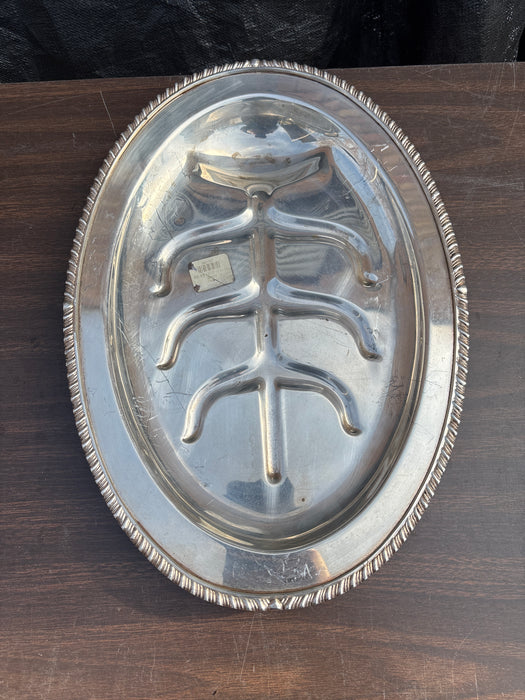 SILVER PLATE MEAT TRAY