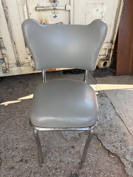 SET OF 4 GRAY 1950'S CHAIRS - AS FOUND