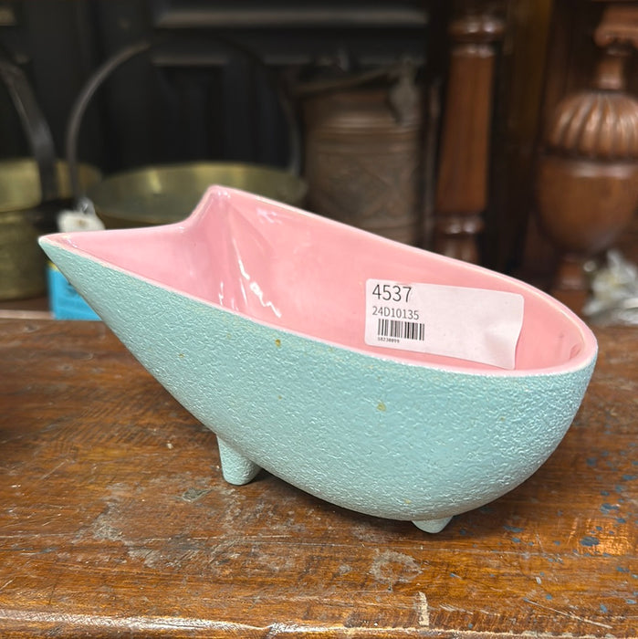 TURQUOISE AND PINK PLANTER