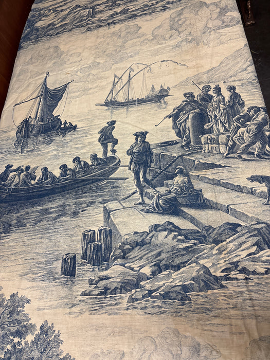 TOILE FISHERMAN FABRIC PANEL