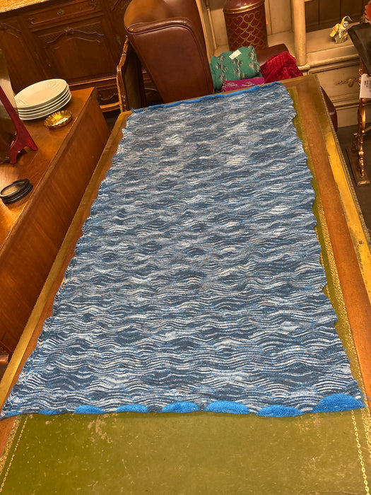 LONG BLUE EARLY 1980S ITALIAN MISSONI FABRIC FROM NEIMAN MARCUS