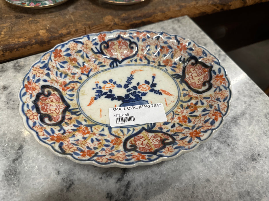 SMALL OVAL IMARI TRAY